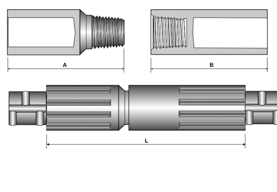 Two-Pieces Hydraulic-Grip Coupler diagrams