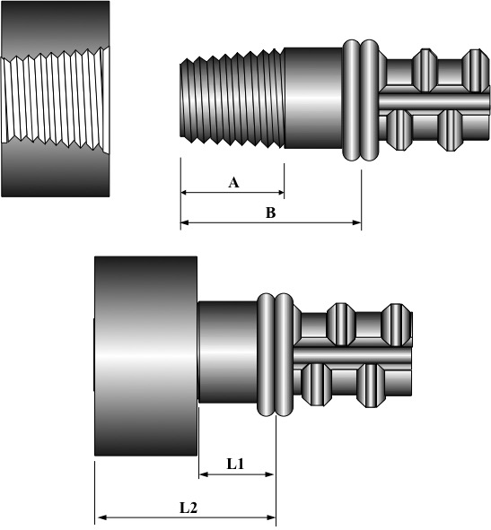KZ-FW-T2-T(P) Two-Pieces T-Head Mechanical Anchorage figure